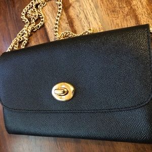Coach Black Leather Crossbody Bag